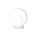 Lampe de table OZ TL ON-OFF rond, avec interrupteur IP20, blanc mat