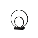 Lampe de table OZ TL ON-OFF rond, avec interrupteur IP20, noir mat