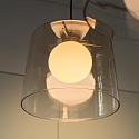 Ideal Lux Pendelleuchte FADE Einzelpendel, G9, hhenverstellbar, Bernstein