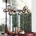 Ideal Lux Luminaire à suspension PERLAGE rond, 14 flammes G9 IP20, noir   Ideal Lux Luminaire à suspension PERLAGE rond, 14 flammes G9 IP20, noir