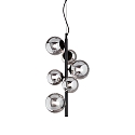 Luminaire à suspension PERLAGE 6 flammes, vertical G9 IP20, noir