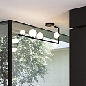 Ideal Lux Plafoniera BIRDS PL5 5-Lampadine G9 IP20, nero opaco 