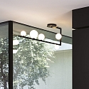 Ideal Lux Plafoniera BIRDS PL5 5-Lampadine G9 IP20, nero opaco 