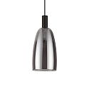 Luminaire à suspension COCO à 1 flamme, réglable IP20, couleurs fumée
