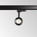 LED 3-Phasen-Schienenstrahler EOS 15W, fokussierbar 20-55, CRi >90, schaltbar, 15W 3000K 1300lm, schwarz