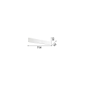 Ideal Lux wall luminaire ZIG ZAG 750 IP20, black Ideal Lux wall luminaire ZIG ZAG 750 IP20, black