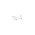Ideal Lux wall luminaire ZIG ZAG 530 IP20, white Ideal Lux wall luminaire ZIG ZAG 530 IP20, white