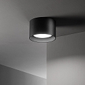 Ideal Lux Luminaire de plafond SPIKE PL1 ROUND GX53 Bas, rond, rigide GX53 IP20, noir mat 