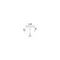 Ideal Lux Riflettori su rotaie EGO TRACK SINGLE LED con adattatore, on/off LED IP20, Bianco
