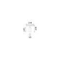 Ideal Lux Halogène sur rail EGO TRACK SINGLE LED avec adaptateur, on/off LED IP20, blanche