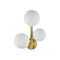 Ideal Lux Luminaire mural PERLAGE 3 flammes, avec interrupteur G9 IP20, laiton Ideal Lux Luminaire mural PERLAGE 3 flammes, avec interrupteur G9 IP20, laiton