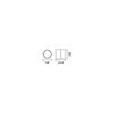Ideal Lux outdoor wall luminaire OMEGA round IP54, anthracite