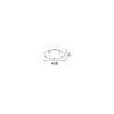 Ideal Lux canopy ROUND STANDARD Ø 46CM 5-fold, round, white matt