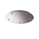 canopy ROUND STANDARD  46CM 5-fold, round, chrome, polished aluminium