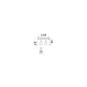 LED Schienenstrahler EGO TRACK DOUBLE, 5W, 3000K, 380lm, dimmbar DALI, schwarz