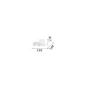 Ideal Lux Luminaire mural KOMODO-1 AP LED gauche, avec fonction de charge USB, avec tablette LED IP20, blanche