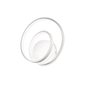 Luminaire mural OZ AP DALI/PUSH rond, contrôlable par DALI IP20, blanc mat gradable