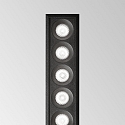 Ideal Lux ceiling recessed luminaire LIKA SLIM D24 FI RECESSED TRIM 12 flames, UGR < 19, on/off IP20, black matt  Ideal Lux ceiling recessed luminaire LIKA SLIM D24 FI RECESSED TRIM 12 flames, UGR < 19, on/off IP20, black matt