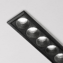 Ideal Lux ceiling recessed luminaire LIKA SLIM D24 FI RECESSED TRIM 12 flames, UGR < 19, on/off IP20, black matt  Ideal Lux ceiling recessed luminaire LIKA SLIM D24 FI RECESSED TRIM 12 flames, UGR < 19, on/off IP20, black matt