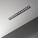 Ideal Lux ceiling recessed luminaire LIKA SLIM D24 FI RECESSED TRIM 12 flames, UGR < 19, on/off IP20, black matt  Ideal Lux ceiling recessed luminaire LIKA SLIM D24 FI RECESSED TRIM 12 flames, UGR < 19, on/off IP20, black matt
