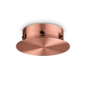 canopy MAGNETICO 6 LUCI round, 6-fold, copper, burnished