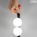 Ideal Lux Luminaire de plafond PING PONG IP20, noir 