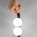Ideal Lux Lampe de table PING PONG IP20, noir 