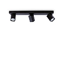 Luminaire de plafond RUDY 3 flammes GU10 IP20, noir gradable