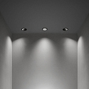 Ideal Lux recessed housing ZEUS round, black Ideal Lux recessed housing ZEUS round, black