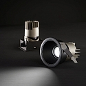 Ideal Lux recessed housing ZEUS round, black Ideal Lux recessed housing ZEUS round, black