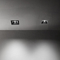 Ideal Lux recessed housing ZEUS square, black Ideal Lux recessed housing ZEUS square, black