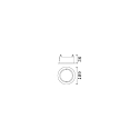Ideal Lux recessed housing ZEUS round, white Ideal Lux recessed housing ZEUS round, white