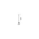 Ideal Lux Lampadaire PING PONG IP20, laiton brossé 