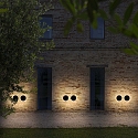 Ideal Lux Applique da esterno PUNTO AP D30 rotondo, indiretto, commutabile IP54, nero opaco 