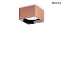 ceiling luminaire SPIKE square GX53 IP20, copper, burnished dimmable