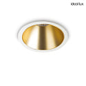 Apparecchio da incasso a soffitto GAME TRIM rotondo IP20, oro, bianco 