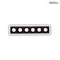 ceiling recessed luminaire LIKA SLIM D12 FI RECESSED TRIM 6 flames, UGR < 19, on/off IP20, white matt 