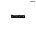 ceiling recessed luminaire LIKA D07 FI RECESSED TRIMLESS 2 flames, flush, on/off IP20, white matt 