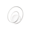 wall luminaire OZ AP ON-OFF round, on/off IP20, white matt