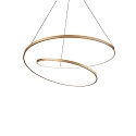 Luminaire à suspension OZ D80 ON-OFF rond, on/off IP20, laiton brossé