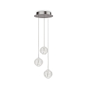 Luminaire à suspension DIAMOND  3 flammes IP20, chrome