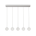 Luminaire à suspension DIAMOND  5 flammes IP20, chrome