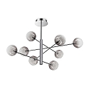 LED Pendelleuchte EQUINOXE, 8-flammig, 8xG4, 2W, 3000K, 200lm, IP20, rauchfarben/nuanciert
