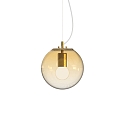 pendant luminaire MAPA CLEAR SP1 20cm 1 flame E27 IP20, amber 