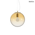 pendant luminaire MAPA CLEAR SP1 30cm 1 flame E27 IP20, amber 