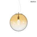 pendant luminaire MAPA CLEAR SP1 40cm 1 flame E27 IP20, amber 