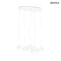 pendant luminaire MAPA CLEAR SP5 5 flames E27 IP20, opal 