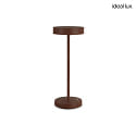 battery table lamp TOFFEE IP54, coffee brown dimmable
