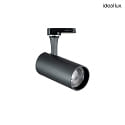 1-Projecteur monophas FOX 15W MEDIUM / ON-OFF 930 rglable, commutable IP20, noir mat 