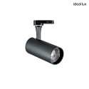 1-Projecteur monophas FOX 25W BIG / ON-OFF 930 rglable, commutable IP20, noir mat 
